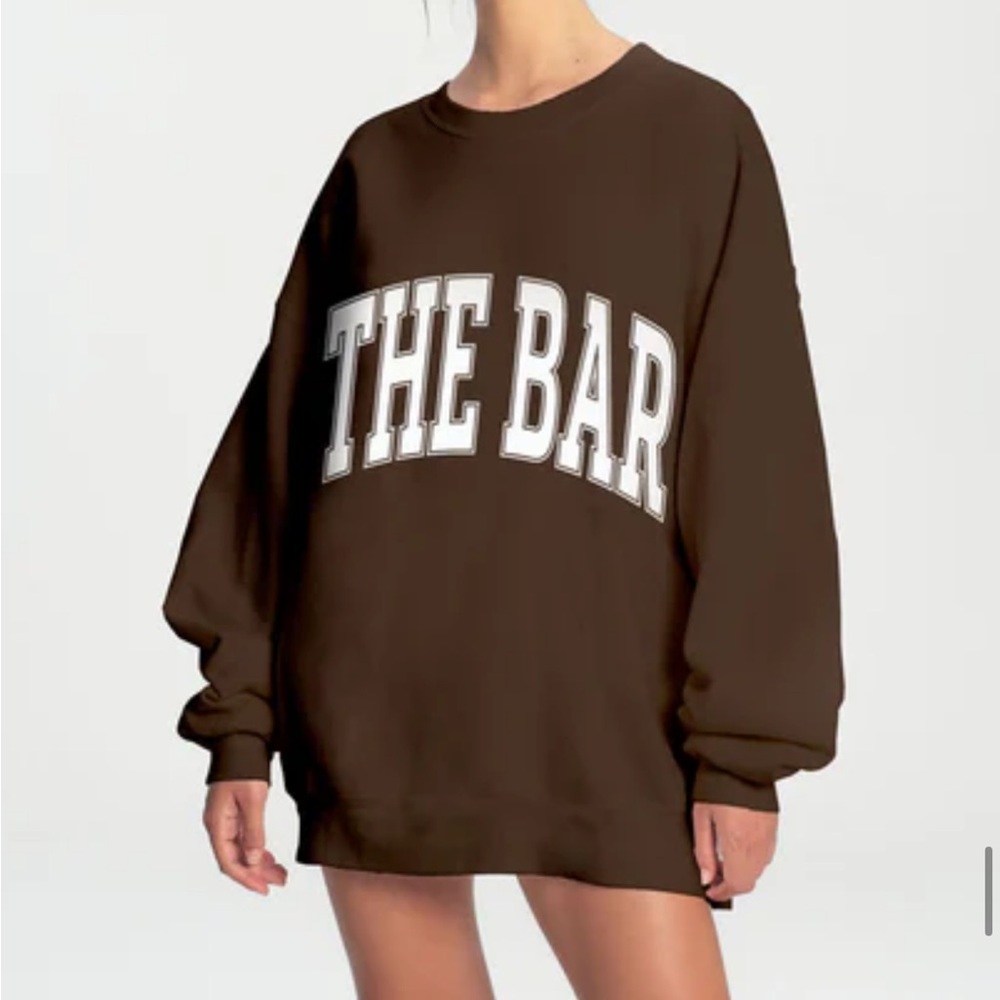 The Bar Women's Chocolate Brown Crew Neck Sweater